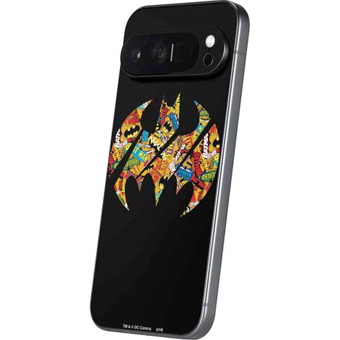 DC Comics Batman Silhouette Logo Vintage Pattern Pixel 9 Pro XL Skin